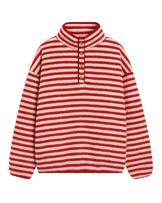 Candy Cane Fleece Pullover