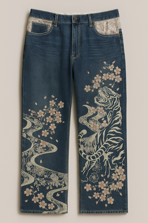 Unisex Tiger Jeans