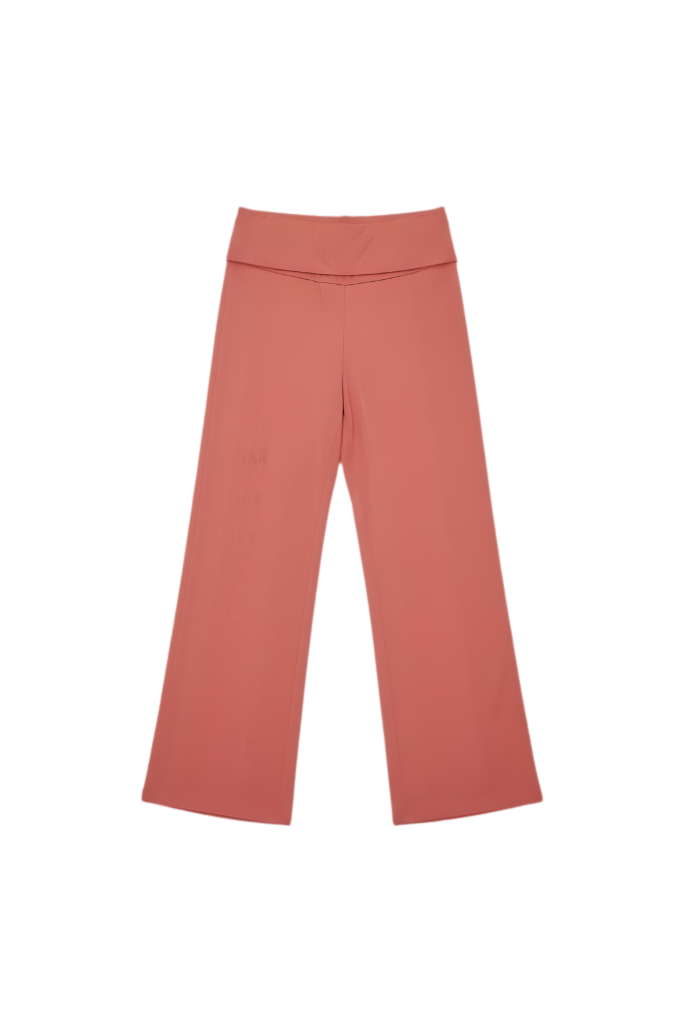 Coral Fold-Over Pant