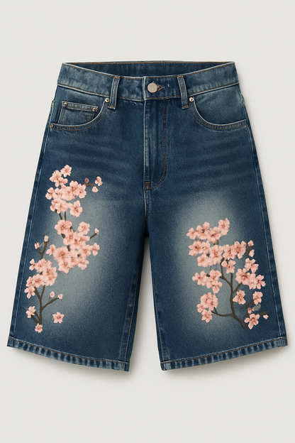 Unisex Sakura Jorts