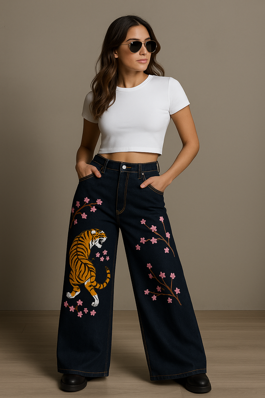 Unisex Selvedge Tiger Jeans