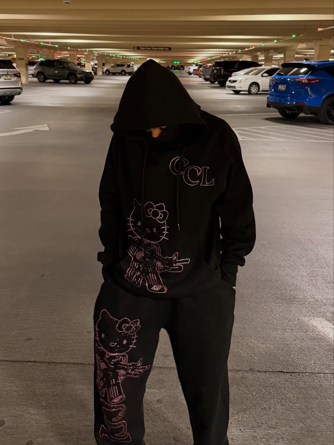 HK Rhinestone Sweatsuit