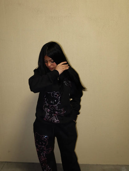 HK Rhinestone Sweatsuit